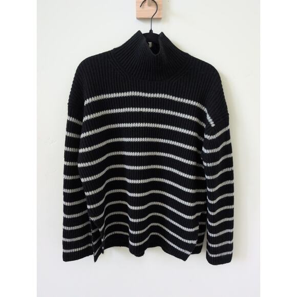 ALLSAINTS Melody Striped Merino Wool Blend Sweater - Small - Picture 3 of 7